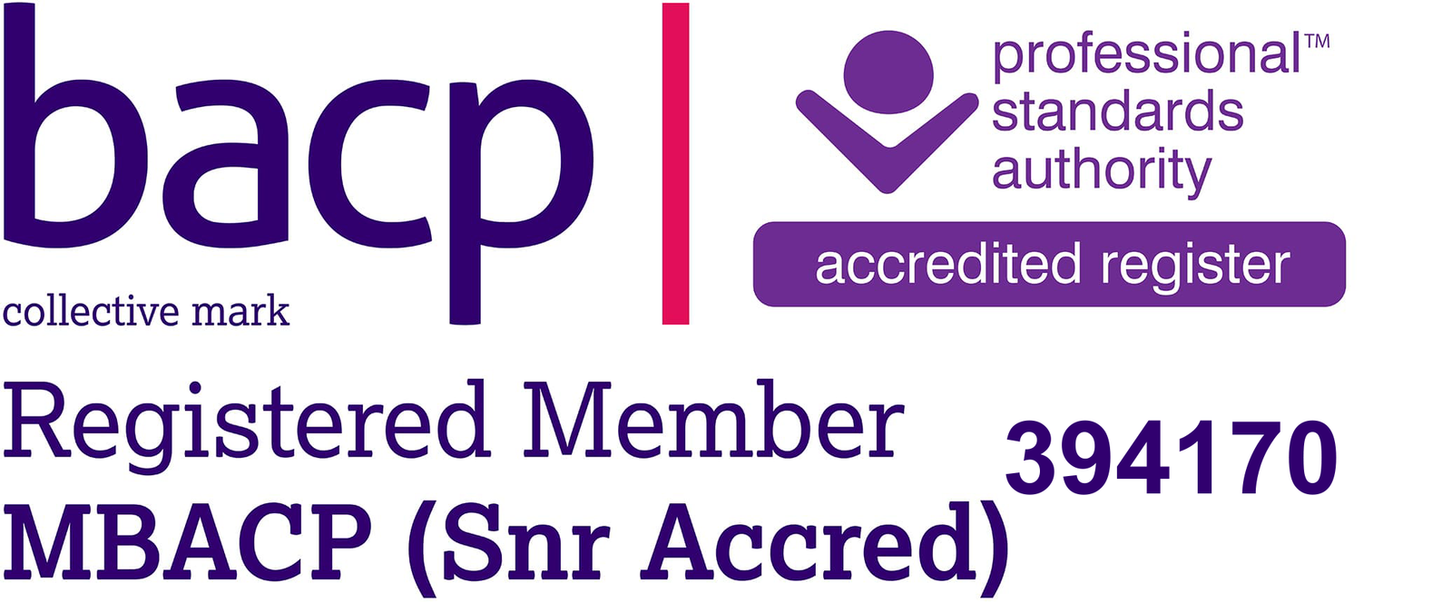 Senior Accredited Member of BACP